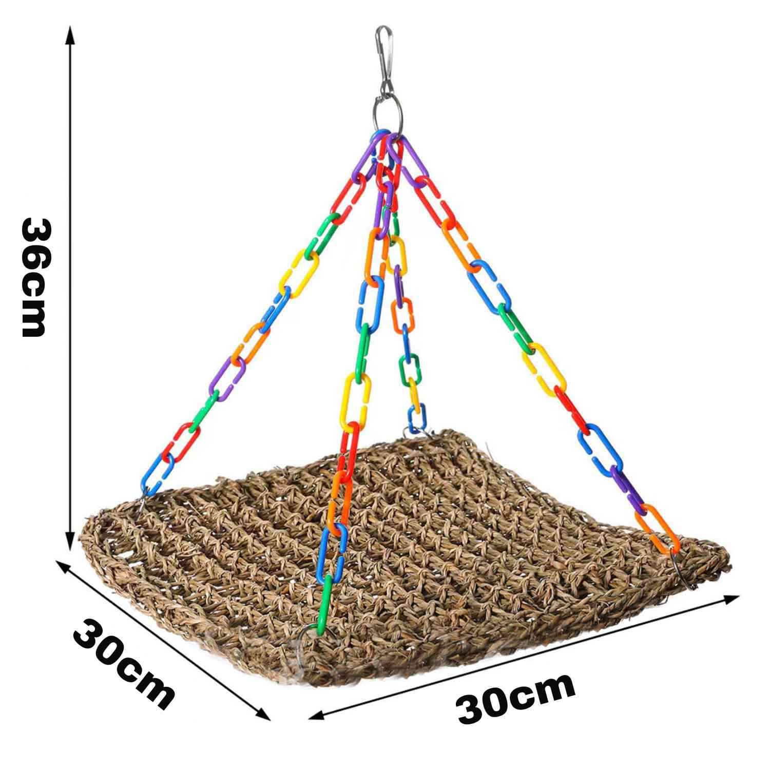 papegaai hangmat regenboog grote hangmat met afmetingen en haak